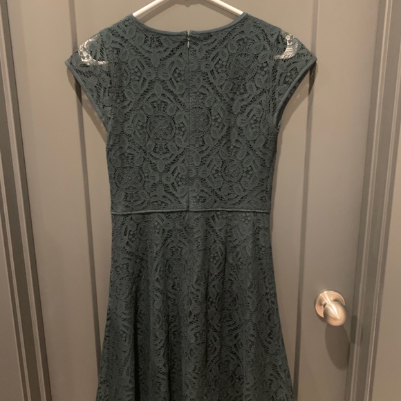 Loft Green Lace Dress - Picture 2 of 3